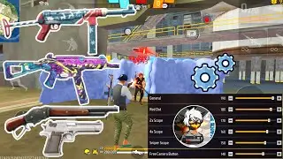 Free Fire Headshot setting 2025 ⚡ Best Sensitivity Settings ⚙️| Sensitivity + Hud Settings Free Fire