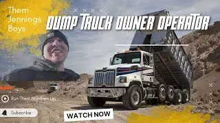 LIFE OF A DUMP TRUCK OWNER OPERATOR MILLIONAIRE DURING WINTER SEASON
