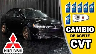 Cambio de aceite caja CVT mitsubishi lancer