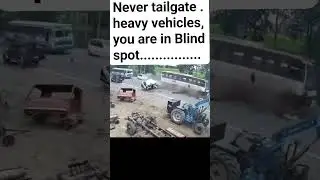 Terrifying Collision: Heavy Vehicle vs. Car Accident Caught on Camera | #shorts