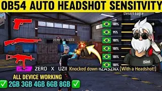 Free Fire Headshot Setting After OB54 Update 2026⚡ M1887 Headshot Setting No recoil