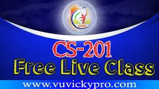 Class 4 CS201 Free Live Preparation | VU Vicky