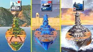 Yamato In Battle Of Warships VS Modern Warships VS World Of Warships Blitz