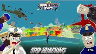 Ship Hijack ⛴️🚓 In Dude Theft War // Jack Become Ship captain 💪