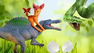 СПИНОЗАВР, ЯЙЦО и ВЗРЫВ МОЗГА!!!! Как не сойти с ума и решить проблему))) Динозавры для детей