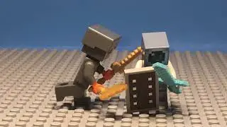 LEGO Minecraft battle