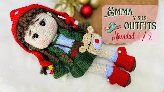 Emma and her Outfits 🎀 1/2 CHRISTMAS - AMIGURUMI DOLL