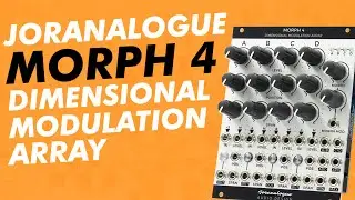 Joranalogue MORPH 4 “Dimensional Modulation Array” // a Eurorack morphing mixing modulating VCA hub