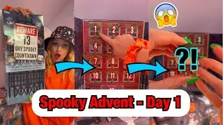 [ASMR] *BEWARE* MYSTERY SPOOKY ADVENT CALENDAR - DAY 1!😰 