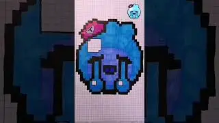 Как нарисовать значок Скуика по клеточкам | Brawl Stars 