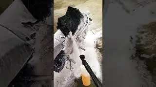 Fun with the SNOW CANNON - time to wash the bike