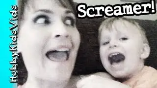 SCREAMING HobbyBaby! Behind the Scenes with HobbyMom by HobbyKidsVids