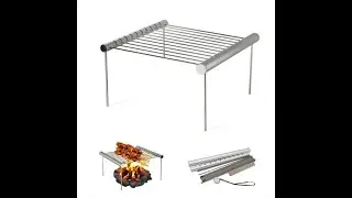 Como armara la parrilla portatil para campamento