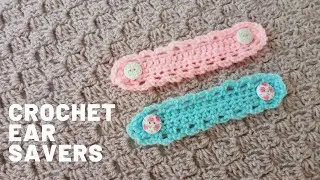 CROCHET FACE MASK EXTENDER/EAR SAVERS | 10 Minutes Quick & Easy DIY