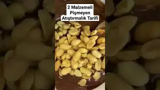 2 Malzemeli Pişmeyen Atıştırmalık Tarifi