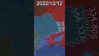 Ukraine War (Start - June 2024) *Every Day With Army Sizes* 