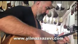 Divan Bağlama Uzun Sap Oyma Dut 46 cm