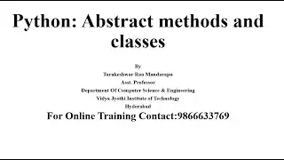 Python Abstract Methods | Abstract Classes