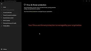 Windows defender problems/Your virus and threat protection is managed by your organization problem.