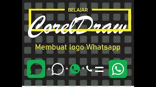 Cara membuat logo dengan coreldraw | Logo Whatsapp