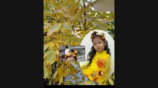 Всем привет.осень.был утренник у дочи осенний был,пришивала листья к платью. Игрались на площадке