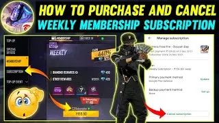How to Purchase And Cancel Weekly Membership Subscription in Free Fire | Weekly Membership Freefire