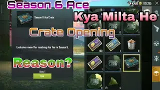 Opening Season 6 Ace Crate Pubg Mobile Lite || Ace Tier Crate Opening In Pubg Mobile Lite || Reason