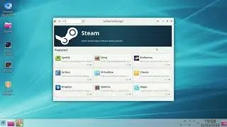 Linux Mint With KDE Desktop.