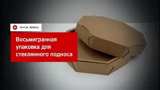 Кейс. Восьмигранная упаковка для стеклянного подноса