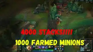 LEAGUE OF LEGENDS - INSANE 4000 STACKS NASUS!!!!