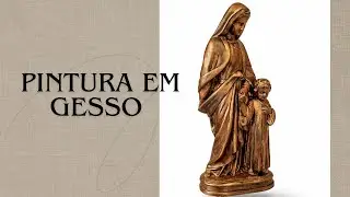 PINTURA EM GESSO COM DOURAÇÃO