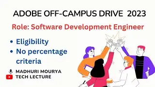 Adobe Off-Campus Drive 2023 | Role: Software Development Engineer 