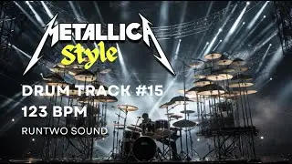Metallica Style Drum Track | 123 BPM (Drums Only)