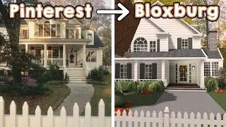 Building a FALL PINTEREST Home in Bloxburg