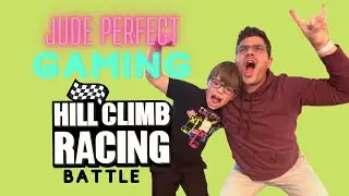 Hill Climb Racing Battle w/ Dad | Jude Perfect Gaming