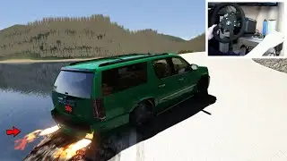 Drifting 2000 HP Cadillac SUV (BOAT)- Assetto Corsa - Fanatec Setup