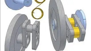 Oscillation engine of flat coil spring