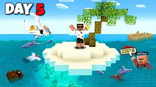 I Survived 5 Days in an Abandoned Island in Minecraft...