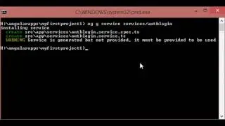 Using Angular CLI create service