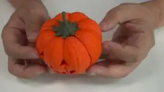 Caterpillar Jack O lantern - carved face V2