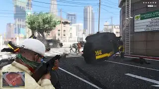 GTA V Franklin's Store Raid Shootout + Epic 10 Star Escape(RDE 4.0.1)