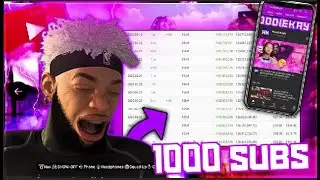 HOW TO GET FIRST 1000 SUBS AS A NBA2K YOUTUBER!!  BEST TIPS + TRICKS TO GET YOUR FIRST 1K SUBS!