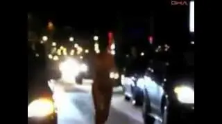 Sibirya soğuğunda bikinili Jogging!