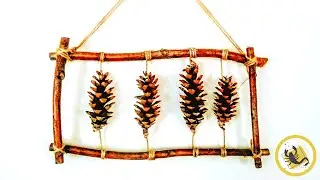 DIY Pine cone wall hanging | Best Wall Hanging Ever | #15