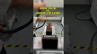 300W Pulse Laser Cleaning Machine  VS 2000W CW Laser.#shorts