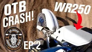 BIG CRASH on Old Dirt Bike! - 24 Hours of Glen Helen Ep. 2