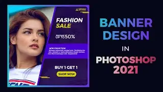 Make Modern Banner Design in Photoshop 2021