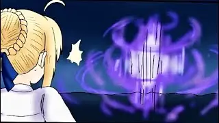 Vore absorbs Saber comic