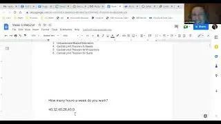 Statistics Webinar on the Central Limit Theorem