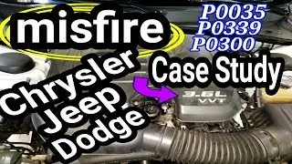 Case Study.How to replace a crank sensor on a 3.6L pentastar V6 engine, Rocker arm noise.P0339 P0335